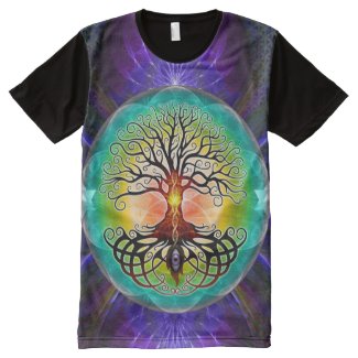 Tree of Life Print All-Over T-Shirt