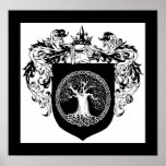 Tree of Life Shield of Arms Poster