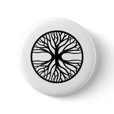 Tree Life Tattoo Designs on Tree Of Life Tattoo Pinback Button By Whitetiger Llc