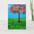 TREE OF LIFE Thank you Card card