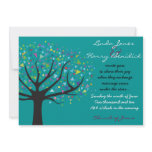 Tree of Life Wedding Invitation Engagement teal