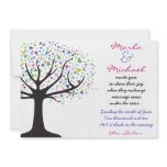 Tree of Life Wedding Invitation Invite Engagement