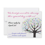 Tree of Life Wedding Invitation Invite Reply