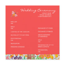 Tree of Life Wedding Program 2 Custom Invites