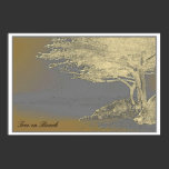Tree on Beach, art poster posters