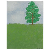 Tree on Hill - First Oil Painting flyers