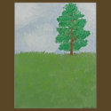 Tree on Hill - First Oil Painting flyers by OutdoorArt Tree on Hill - First Oil Painting flyers