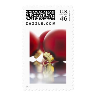 Tree Ornament Reflection Stamps by HolidayPostage