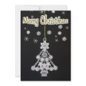 Tree Ornament & Snowflakes invitation