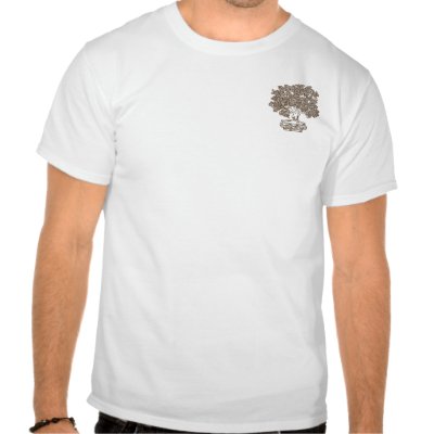 shirt outline front and back. Tree Outline Tee (front and