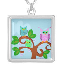 Tree Owl Necklace