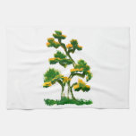 Tree Painting by Elephant Hand Towels