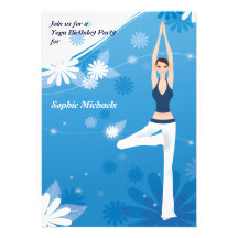 Tree Pose Yoga Party Invitation
