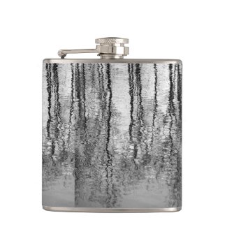 Tree Reflections Abstract Flask