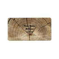 Tree Rings Background Address Label