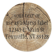 Tree Rings Background Round Sticker