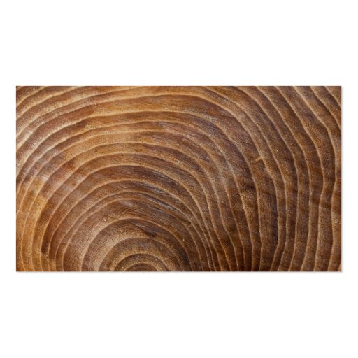 Tree rings business card templates (back side)