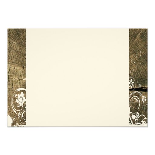 Tree Rings Shabby Lace thank you notes Personalized Announcements