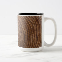 Tree rings Two-Tone Mug