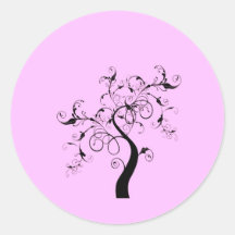 Tree Round Sticker