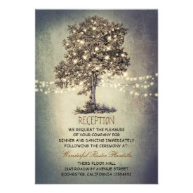 tree rustic wedding reception & driving directions announcements