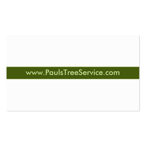 Tree Service Business Card (back side)