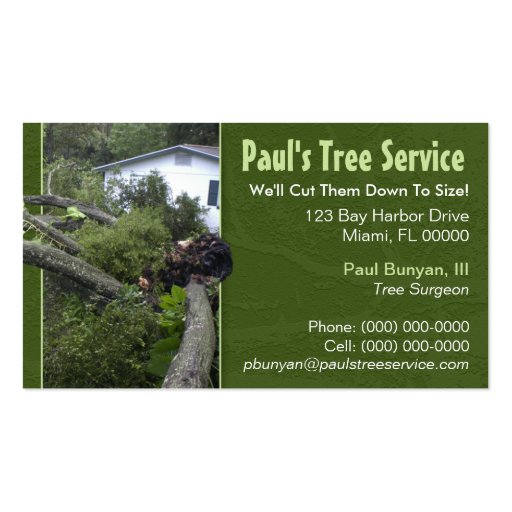 Tree Service Business Card