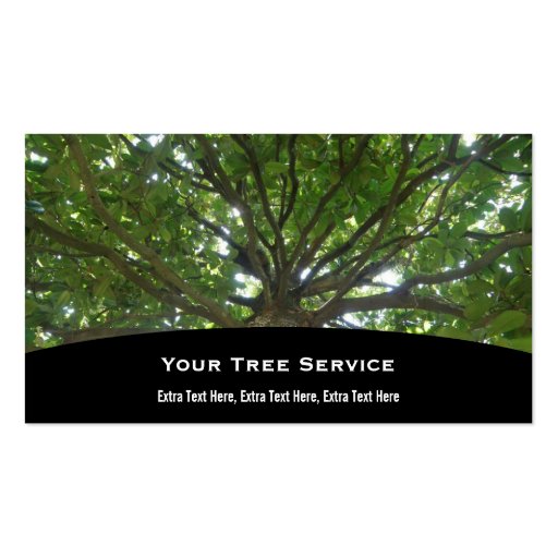 Tree Service Business Card (front side)