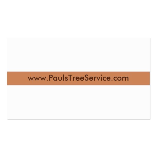 Tree Service Business Card (back side)