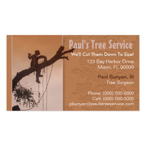 Tree Service Business Card