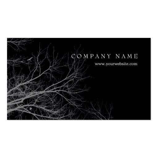 Tree Silhouette business card (back side)