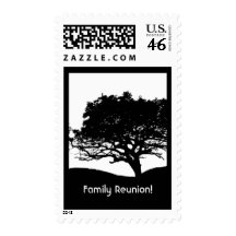 Tree Silhouette -Family Reunion Postage