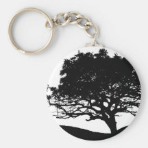 Tree Silhouette Keychains