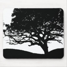 Tree Silhouette Mouse Pads