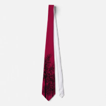 tree silhouette tie