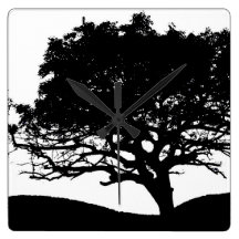 Tree Silhouette Wallclocks