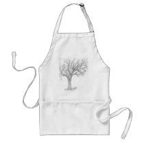 Tree Sketch apron by lizzymmmcf Tree Sketch apron