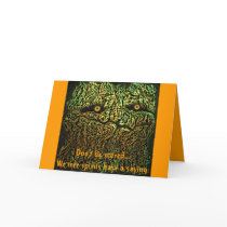 Tree Spirit Halloween Card