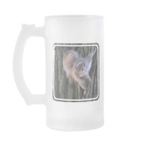 Tree Squirrel  Frosted Beer Mug