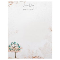 tree stationary letterhead by clean_world tree stationary letterhead