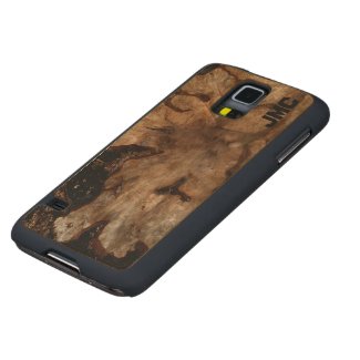 Tree Stump Monogrammed Carved® Maple Galaxy S5 Case