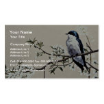 Tree swallow  flowers business card templates