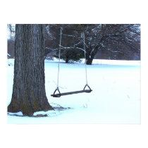 Tree Swing in Winter posters