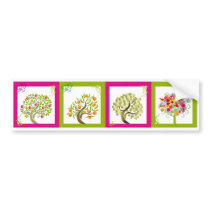 Tree tiles 1x4a bumper stickers by artimatter Tree tiles 1x4a bumper stickers