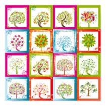 Tree tiles 4x4 posters by artimatter Tree tiles 4x4 posters