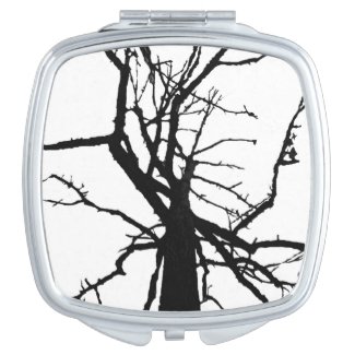 Tree Top Abstract Compact Mirror