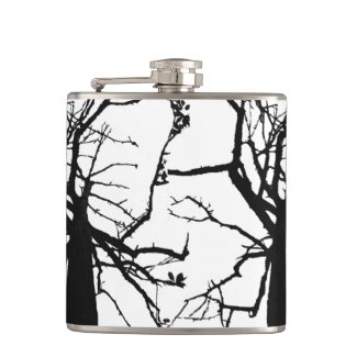 Tree Top Abstract Hip Flask