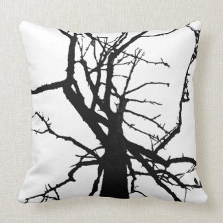 Tree Top Abstract Pillow