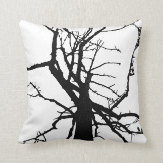 Tree Top Abstract Pillow
