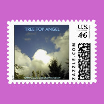 TREE TOP ANGEL POSTAGE STAMP